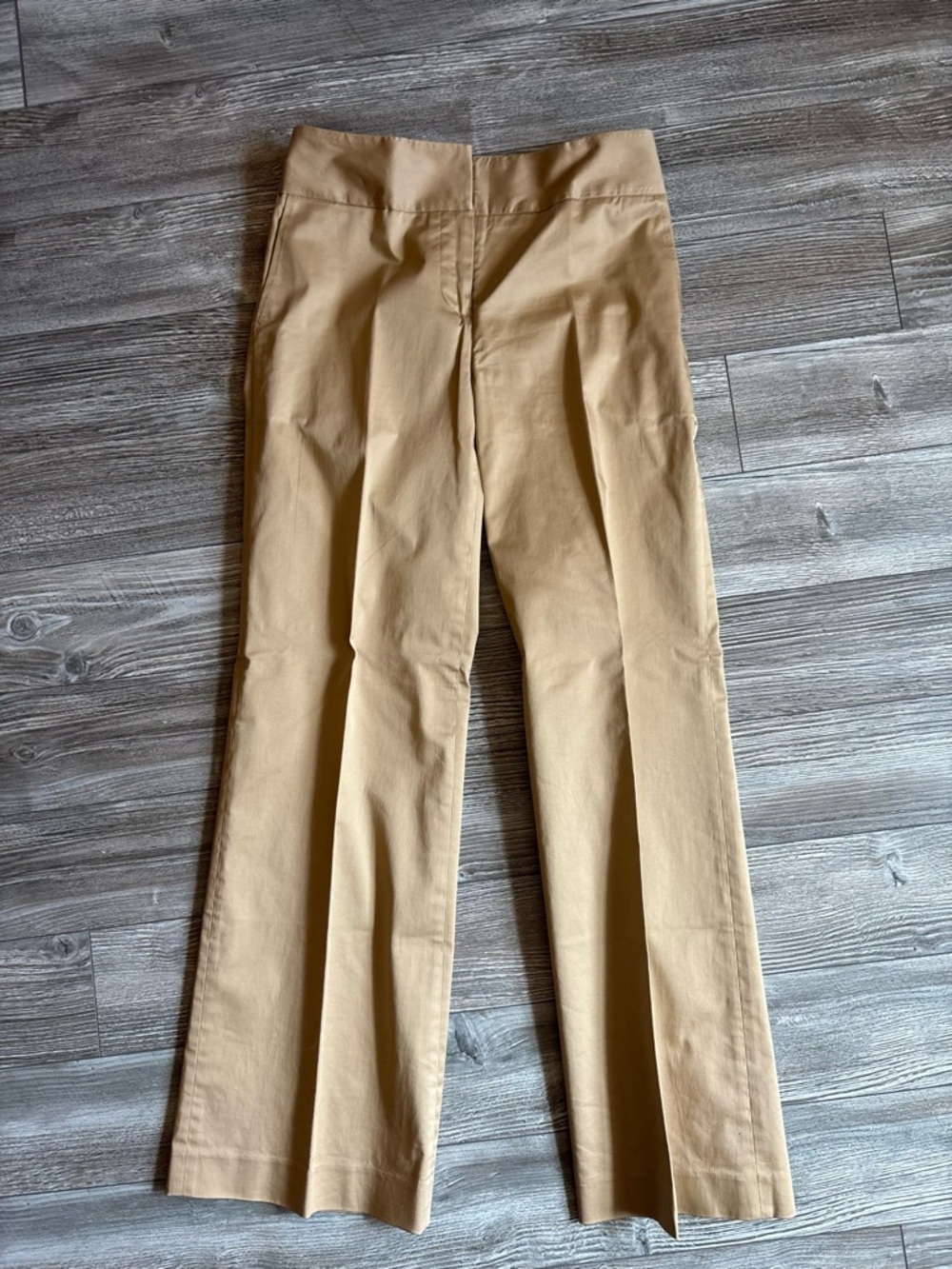 Wide Leg Trousers in Tan - Classic Women's Pants
